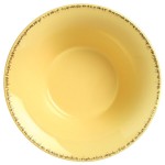 Libbey Farmhouse 20 oz. Round Butter Yellow Porcelain Soup Bowl - Sample