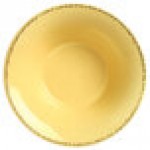 Libbey Farmhouse 20 oz. Round Butter Yellow Porcelain Soup Bowl - Sample
