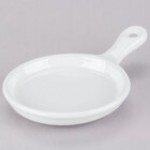 Tuxton GLD-650 TuxTrendz Linx 6.5 oz. Matte Black China Skillet - 12/Case