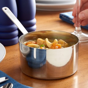 Vollrath 59779 18.6 oz. Round Mini Stainless Steel Sauce Pan
