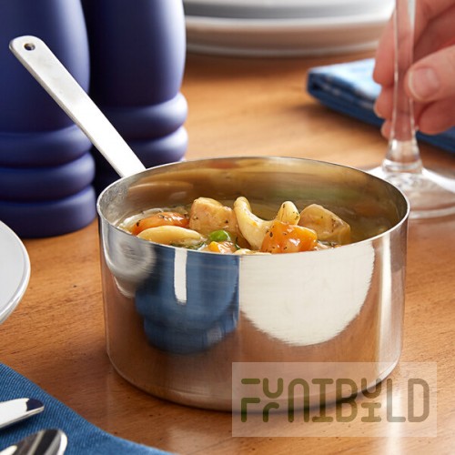 Vollrath 59779 18.6 oz. Round Mini Stainless Steel Sauce Pan
