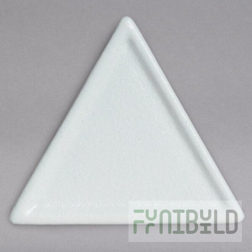 G.E.T. Enterprises DT200WW Bugambilia Classic Textured Finish White Resin-Coated Aluminum 4 1/2
