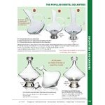 Franmara 9110 Orbital 60 oz. Crystal Decanter with Crystal Stopper and Silver Plated Base