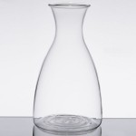 GET GL-CRF-52 Silhouette 52 oz. Glass Decanter with Dripless Stainless Steel Lid