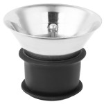 GET GL-CRF-52 Silhouette 52 oz. Glass Decanter with Dripless Stainless Steel Lid