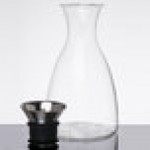 GET GL-CRF-52 Silhouette 52 oz. Glass Decanter with Dripless Stainless Steel Lid