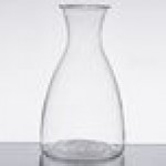 GET GL-CRF-52 Silhouette 52 oz. Glass Decanter with Dripless Stainless Steel Lid