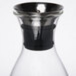 GET GL-CRF-52 Silhouette 52 oz. Glass Decanter with Dripless Stainless Steel Lid