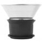 GET GL-CRF-52 Silhouette 52 oz. Glass Decanter with Dripless Stainless Steel Lid