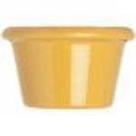 Carlisle S27522 1.5 oz. Honey Yellow Smooth Melamine Ramekin - 48/Case