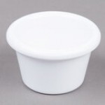 Carlisle S27522 1.5 oz. Honey Yellow Smooth Melamine Ramekin - 48/Case