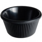 Acopa 4 oz. Blue Fluted Melamine Ramekin - 12/Case Acopa 4 oz. Blue Fluted Melamine Ramekin - 12/Case