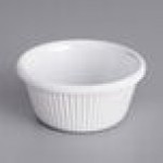 Acopa 4 oz. Blue Fluted Melamine Ramekin - 12/Case Acopa 4 oz. Blue Fluted Melamine Ramekin - 12/Case