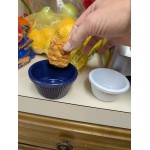 Acopa 4 oz. Blue Fluted Melamine Ramekin - 12/Case Acopa 4 oz. Blue Fluted Melamine Ramekin - 12/Case