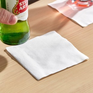 Choice 1-Ply White Customizable Beverage / Cocktail Napkin - 4,000/Case Choice 1-Ply White Customizable Beverage / Cocktail Napkin - 4,000/Case