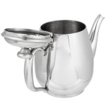 Vollrath 46593 Orion 12 oz. Mirror-Finished Stainless Steel Coffee / Tea Pot
