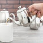 Vollrath 46593 Orion 12 oz. Mirror-Finished Stainless Steel Coffee / Tea Pot
