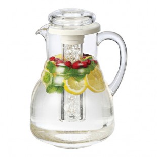 Service Ideas 111.5 oz. Hive MS Plastic Pitcher with Ice Chamber MWP33RB Service Ideas 111.5 oz. Hive MS Plastic Pitcher with Ice Chamber MWP33RB