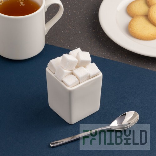 Ariane Miniature 3.56 oz. Ivory Square Porcelain Bowl - 18/Case