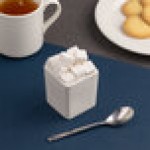 Ariane Miniature 3.56 oz. Ivory Square Porcelain Bowl - 18/Case