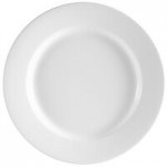 CAC MB-8 Clinton 1.5 Qt. Bright White Rolled Edge China Salad / Pasta Bowl - 24/Case