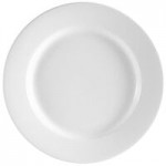 CAC MB-8 Clinton 1.5 Qt. Bright White Rolled Edge China Salad / Pasta Bowl - 24/Case