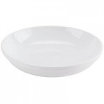 CAC MB-8 Clinton 1.5 Qt. Bright White Rolled Edge China Salad / Pasta Bowl - 24/Case