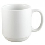 CAC MB-8 Clinton 1.5 Qt. Bright White Rolled Edge China Salad / Pasta Bowl - 24/Case
