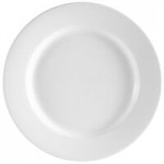 CAC MB-8 Clinton 1.5 Qt. Bright White Rolled Edge China Salad / Pasta Bowl - 24/Case