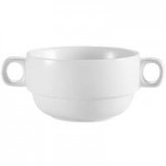 CAC MB-8 Clinton 1.5 Qt. Bright White Rolled Edge China Salad / Pasta Bowl - 24/Case