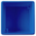 TableCraft CW4024CBL Contemporary Collection Cobalt Blue 1 Qt. Straight Sided Bowl