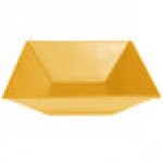 G.E.T. Enterprises BSD16YW Bugambilia 13.5 Qt. Classic Textured Finish Yellow Resin-Coated Aluminum XL Deep Square Bowl G.E.T. Enterprises BSD16YW Bugambilia 13.5 Qt. Classic Textured Finish Yellow Resin-Coated Aluminum XL Deep Square Bowl