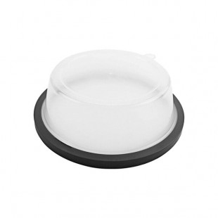 Evolution by G.E.T. Clear Polypropylene Round Reusable Lid for CS-7 Plates - 12/Case