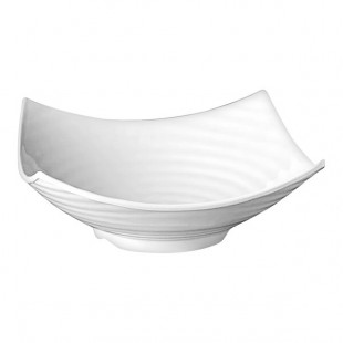 APS Global Buffet 118.4 oz. White Square Melamine Bowl APS 83786 - 5/Case