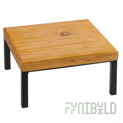 Cal-Mil 22065-6-99 Madera Rustic Pine Square Wood Riser - 12