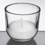 Sterno 40114 PetiteLites 8 Hour Clear Wax Filled Glass Candle - 48/Case Sterno 40114 PetiteLites 8 Hour Clear Wax Filled Glass Candle - 48/Case