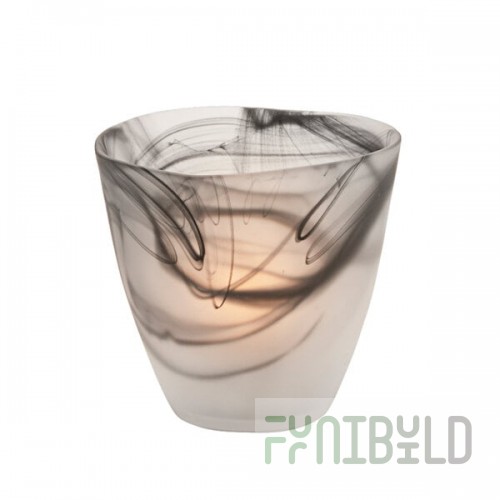 Hollowick 6817SBK Wysp Satin Black Glass Votive