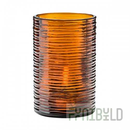 Hollowick 5125DA Typhooon Dark Amber Glass Cylinder Lamp