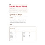 Klein's Real Kosher Vegan Butter Pecan Ice Cream 3 Gallon