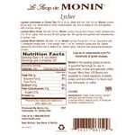 Monin Premium Lychee Flavoring Syrup 1 Liter - 4/Case