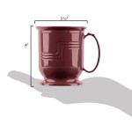 Cambro MDSM8487 Shoreline Collection Cranberry 8 oz. Insulated Mug - 48/Case