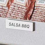 ServSense Magnetic Stainless Steel Condiment Labels for Self Service Station Organizers - Spanish - 17/Pack ServSense Magnetic Stainless Steel Condiment Labels for Self Service Station Organizers - Spanish - 17/Pack