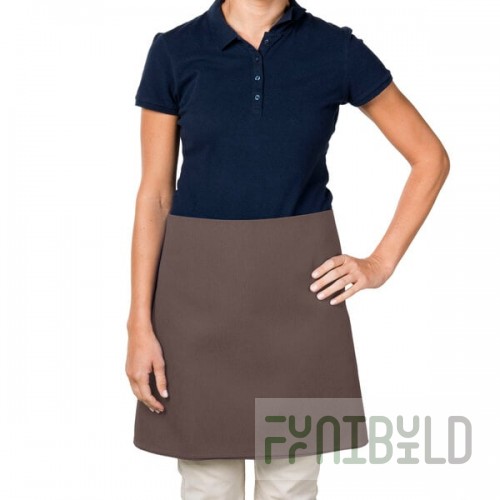 Intedge Brown Poly-Cotton 4-Way Waist Apron - 38