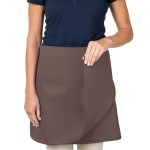 Intedge Brown Poly-Cotton 4-Way Waist Apron - 38 Intedge Brown Poly-Cotton 4-Way Waist Apron - 38