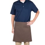 Intedge Brown Poly-Cotton 4-Way Waist Apron - 38 Intedge Brown Poly-Cotton 4-Way Waist Apron - 38
