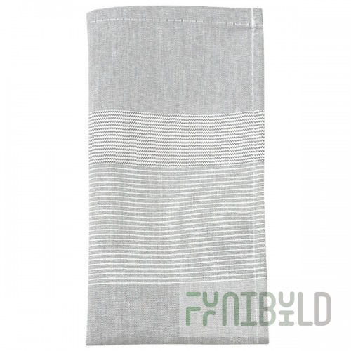 Snap Drape 54361822NH503 Black Transition Striped Cloth Napkins, 18