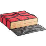 Choice Insulated Pizza Delivery Bag, Red Nylon, 20