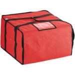 Choice Insulated Pizza Delivery Bag, Red Nylon, 20