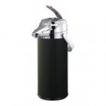Service Ideas Signa-Air 2.2 Liter Stainless Steel Lined White and Chrome Airpot with Lever and Flavor Indicator Tabs ENALS22SCHWH