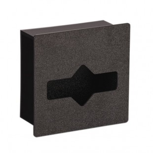 Vollrath FMT-1 In-Counter Black Thermoplastic Flush Mount Waxed Tissue Holder - Cut-Out Dimensions 7 1/16